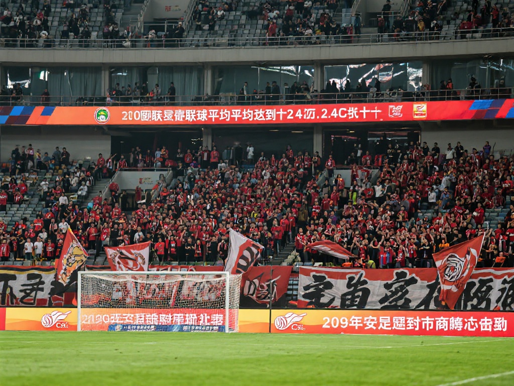 本轮中超平均场均观众人数达到2.4万人，