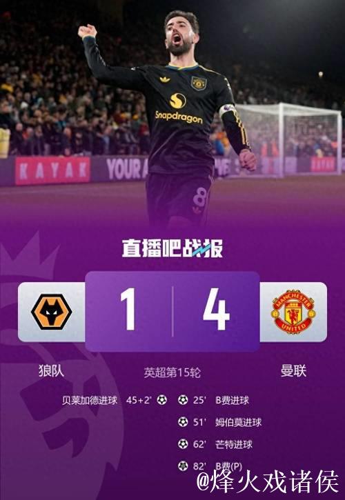 英超-费尔南德斯两球一助攻芒特破门 曼联4-1大胜狼队升至第六 英超-费尔南德斯两球一助攻芒特破门 曼联4-1大胜狼队升至第六